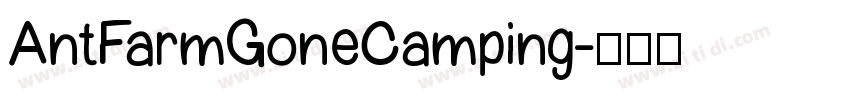 AntFarmGoneCamping字体转换