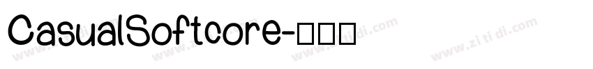 CasualSoftcore字体转换