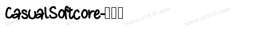 CasualSoftcore字体转换