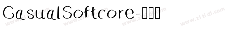 CasualSoftcore字体转换