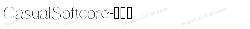 CasualSoftcore字体转换
