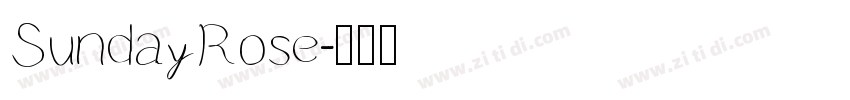 SundayRose字体转换