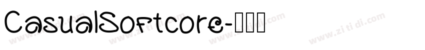 CasualSoftcore字体转换