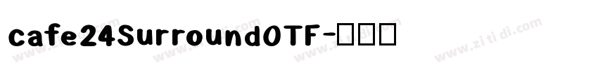 cafe24SurroundOTF字体转换