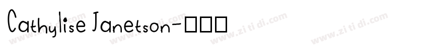 CathyliseJanetson字体转换