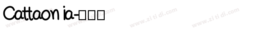 Cattaonia字体转换