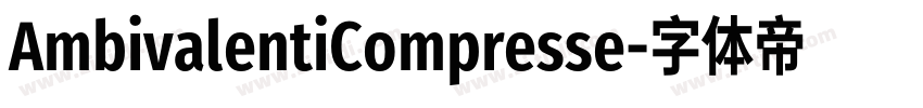 AmbivalentiCompresse字体转换