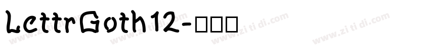 LettrGoth12字体转换