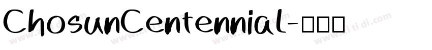 ChosunCentennial字体转换