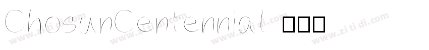 ChosunCentennial字体转换
