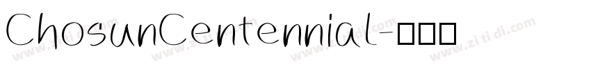 ChosunCentennial字体转换