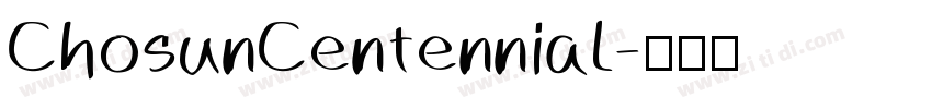 ChosunCentennial字体转换
