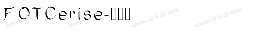 FOTCerise字体转换
