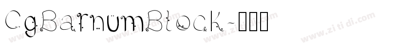 CgBarnumBlock字体转换