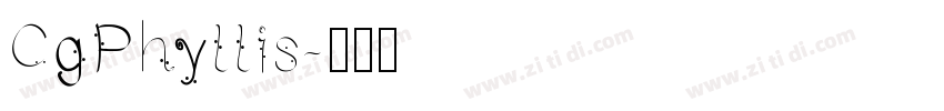 CgPhyllis字体转换