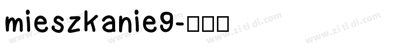 mieszkanie9字体转换