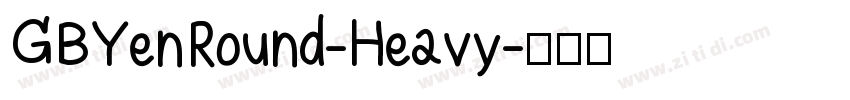 GBYenRound-Heavy字体转换