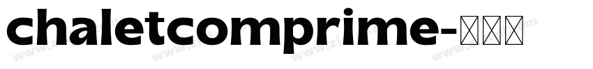chaletcomprime字体转换