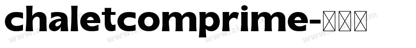 chaletcomprime字体转换