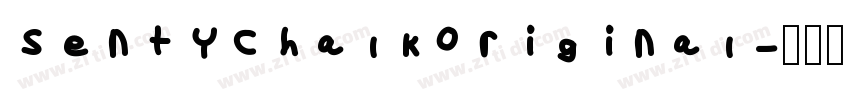 SentyChalkOriginal字体转换
