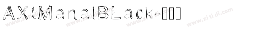 AXtManalBLack字体转换