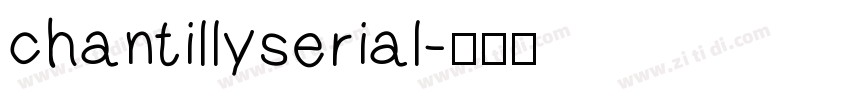 chantillyserial字体转换