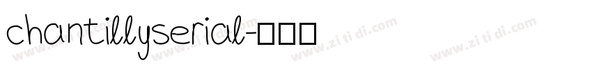 chantillyserial字体转换