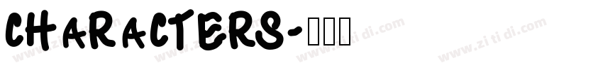 CHARACTERS字体转换