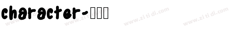 character字体转换