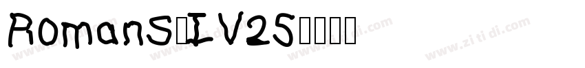 RomanS_IV25字体转换