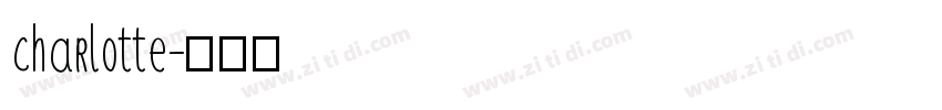 charlotte字体转换