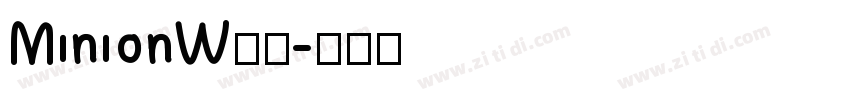 MinionW08字体转换