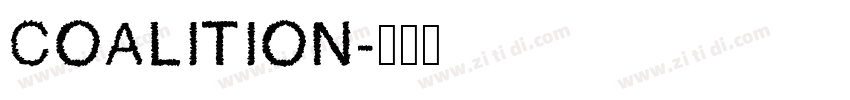 coalition字体转换