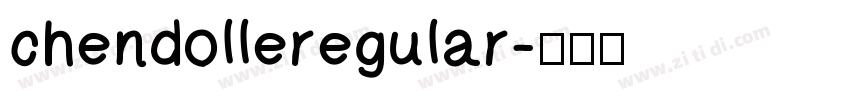 chendolleregular字体转换