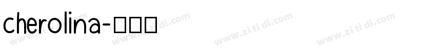 cherolina字体转换