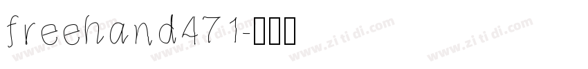 freehand471字体转换