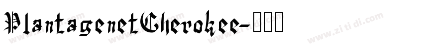 PlantagenetCherokee字体转换