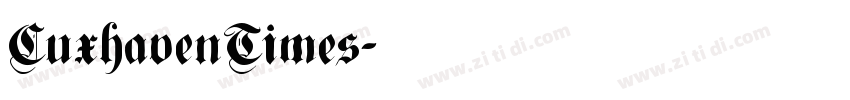CuxhavenTimes字体转换