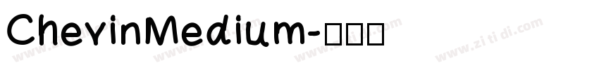 ChevinMedium字体转换