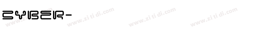 cyber字体转换