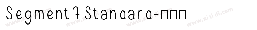 Segment7Standard字体转换