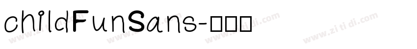 childFunSans字体转换