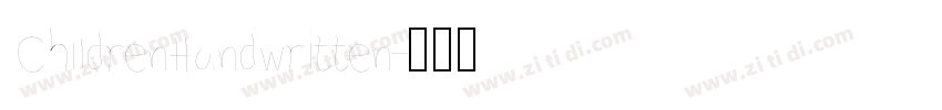 ChildrenHandwritten字体转换