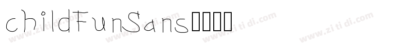 childFunSans字体转换