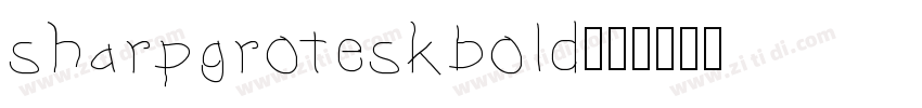 sharpgroteskbold13字体转换