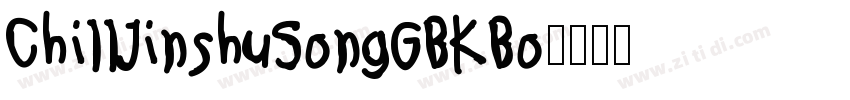 ChillJinshuSongGBKBo字体转换