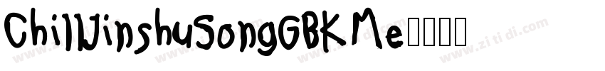 ChillJinshuSongGBKMe字体转换