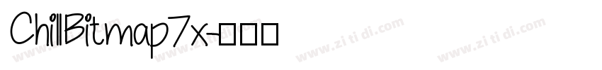 ChillBitmap7x字体转换