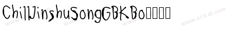 ChillJinshuSongGBKBo字体转换