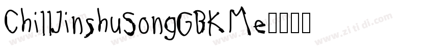 ChillJinshuSongGBKMe字体转换